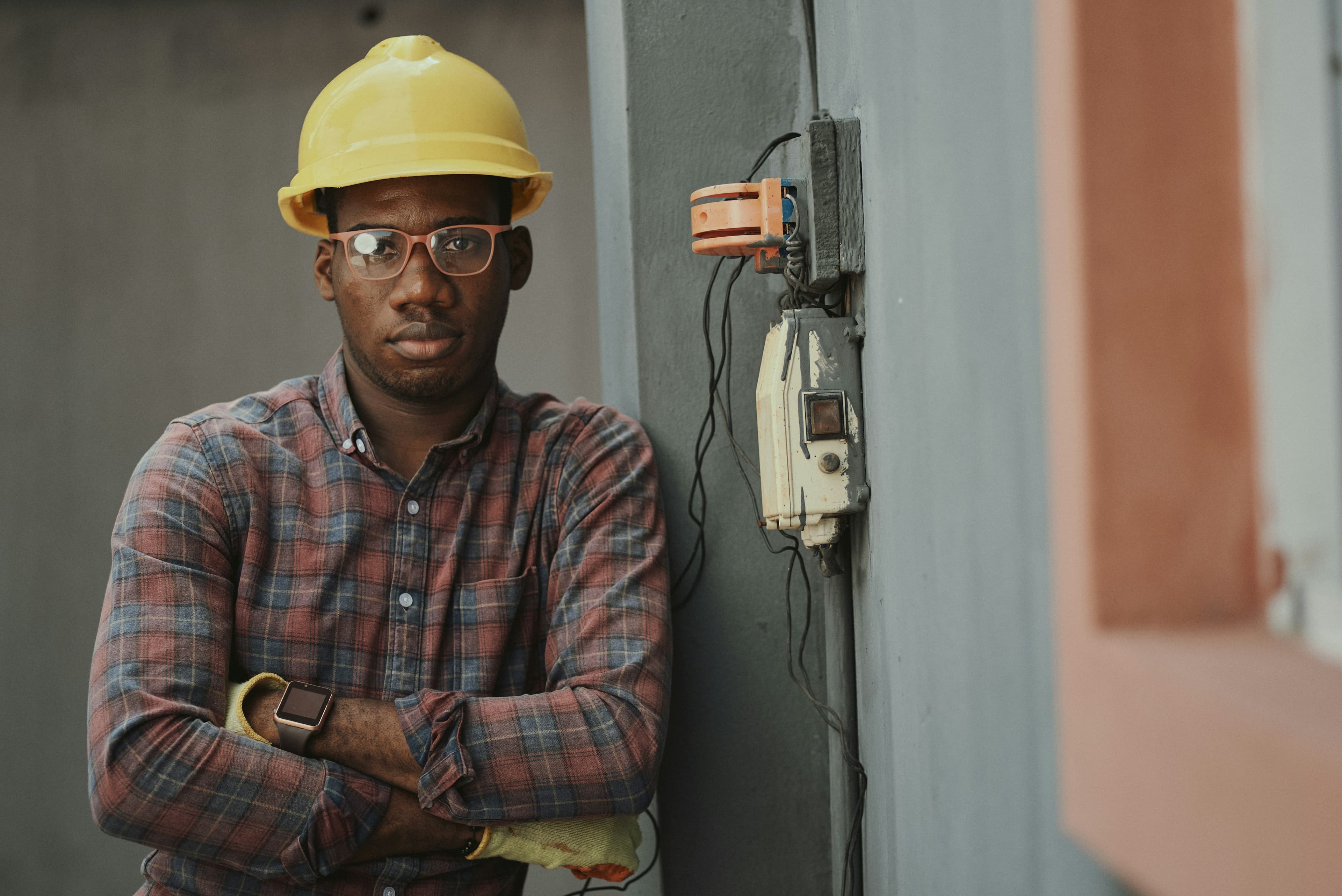 Construction workers at site
